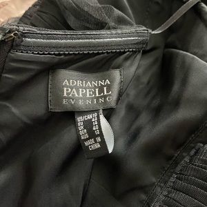 Adrianna Pappell Strapless Black Formal Dress